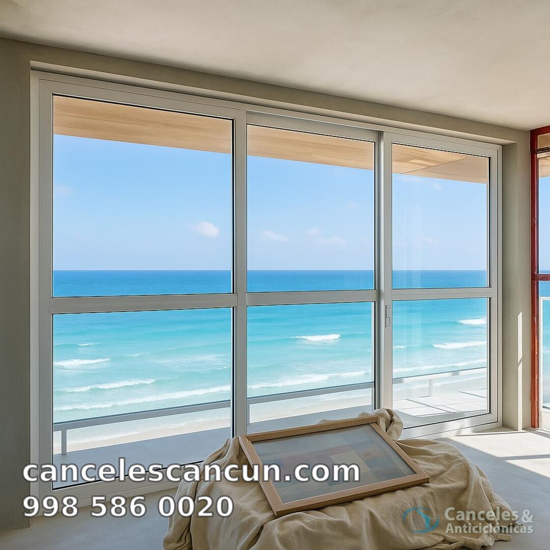 ventana de aluminio y cristal en Cancún: ventana aluminio cristal